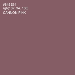 #845E64 - Cannon Pink Color Image